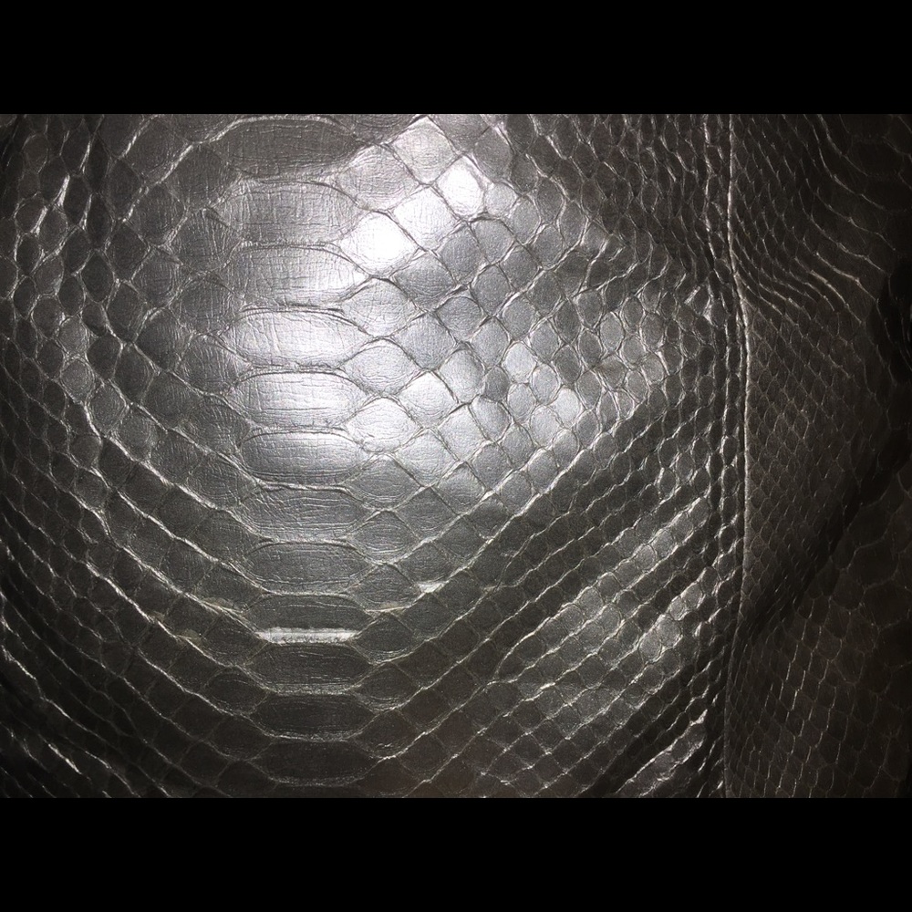 Silver Metallic Python Hobo Bag - image 4